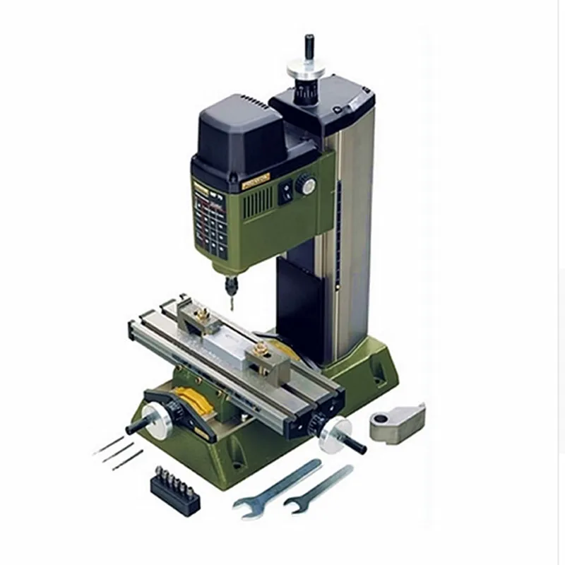 

220V 100W Mini Milling Machine MF70 Bench Driller Mini Woodworking Lathe Machine Laboratory Optical Instrument Processing
