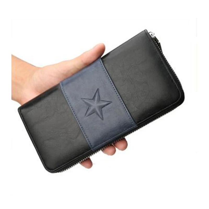 

Men's wallet antimagnetic autumn new clutch bag male zipper phone bag handbag multi card position purse