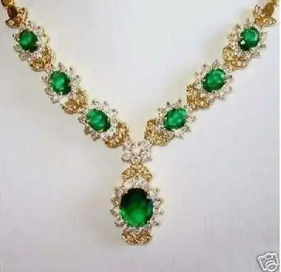 

FREE SHIPPING>>>@@ Hot sale S>>>>>Jewelry green crystal zircon necklace