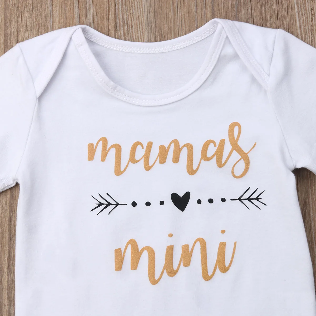 Комплект из 3 предметов одежда с надисью Mamas Mini боди короткими рукавами и