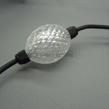 100X UCS1903 D50mm овальная форма 360 градусов Волшебная 3D эффект мяч красочная светодиодная точечная лампа для декоративные Экспресс