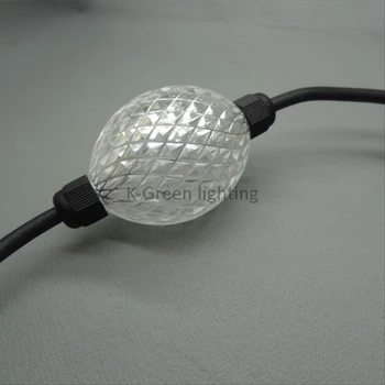 

100X UCS1903 D50mm ellipse shape 360degree magic 3D effect ball colorful led pixel light for decorative express free shipping