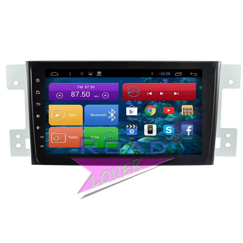Roadlover Android 7 1 автомобильный радиоприемник с навигацией GPS для Suzuki Grand Vitara 2007 2008 2009