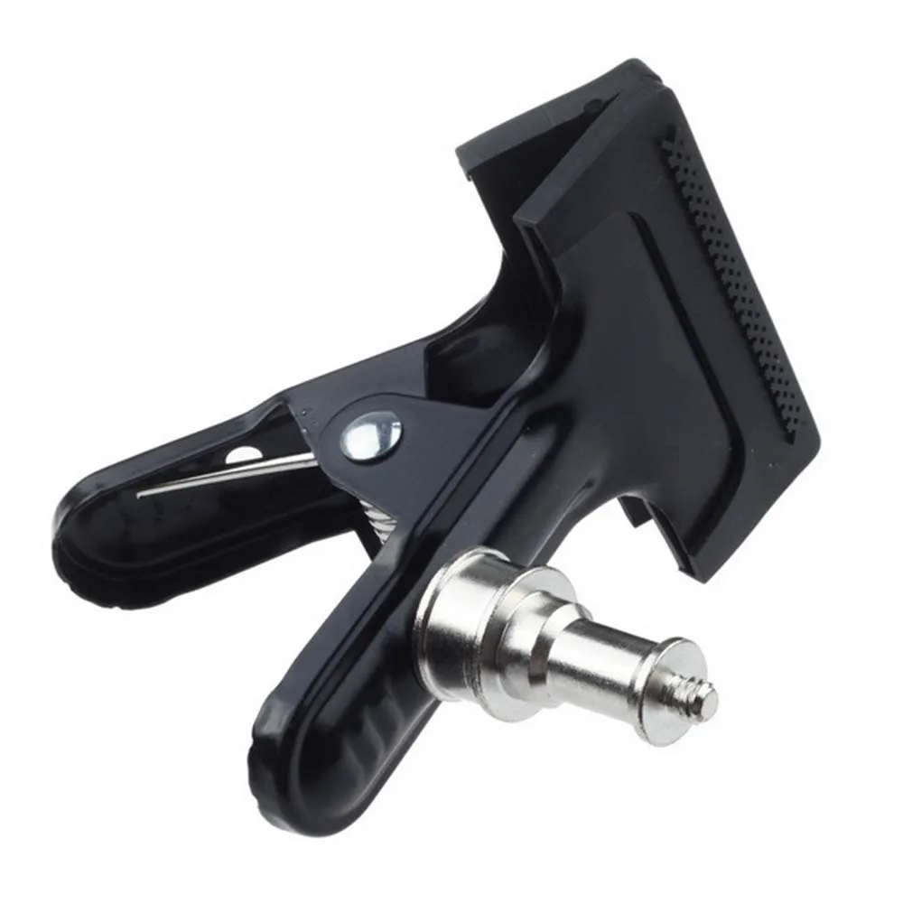 

FOTGA Light Stand Clip Big Clamp Grip For Flash Trigger Mono light Mount Bracket with 1/4" Screw