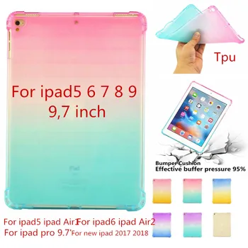 

Soft TPU Cover for Apple iPad Pro ipad 5 ipad 6 Air2 9.7' Case Silicone Transparent Slim Clear Cover for New iPad 9.7 2018 2017