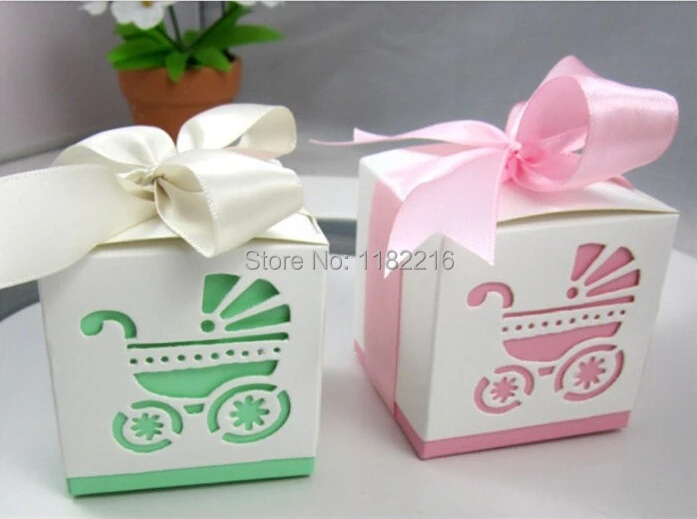 Акция! 50 шт. коробка для конфет на детскую коляску с лентой|candy box|box with ribbonbox wedding |