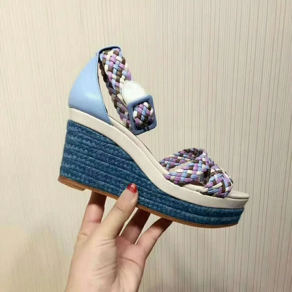 rainbow rope sandals