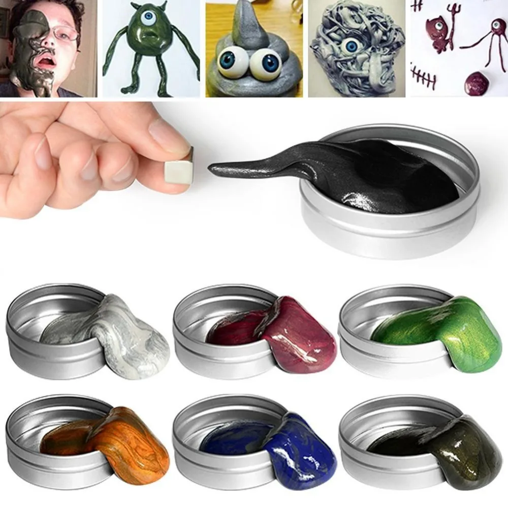 

Fun Magnetische Plasticine Modeling Clay Magnetic Bouncing Plasticine Puzzle Toy With Eyes & Magnet For Stress Relief Non-toxic