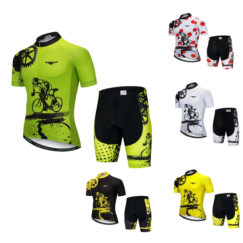 Men's Cycling jersey set Reflective cycling clothing bike team clothing