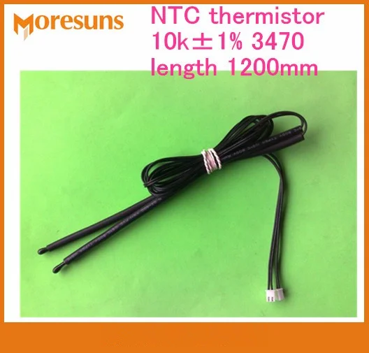 

Free ship 50pcs NTC thermistor 10k 1% B3470 sensor length1200mm NTC temperature sensor
