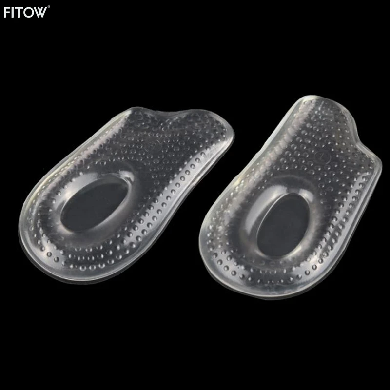 General Size Gel Insert Cushion Transparent Massage Hollow Half Insoles Invisible Metatarsal Insert Pad Relieve Foot Pain