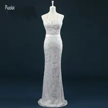 Elegant Vestido de Noiva Sheath Wedding Dresses Beading Backless Long Bridal Gowns with Removable Halter 2017 Robe De Mariage