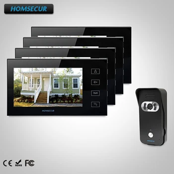 

HOMSECUR 7" Wired Video Door Entry Security Intercom with One Button Unlock TC021-B Camera +TM704-B Monitor