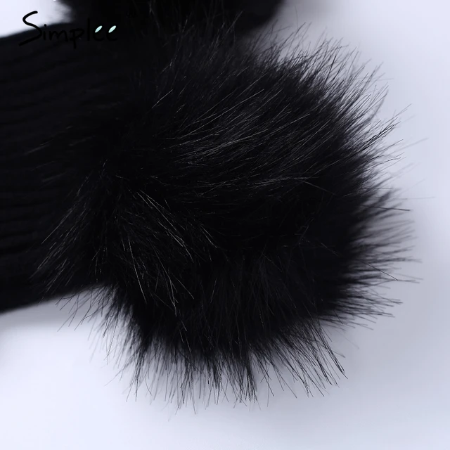 Simplee Winter pompon futrzany czapka z dzianiny czapka damska elegancka jesień białe skullies czapki casualowe w stylu streetwear ciepła kobieta czarna nakrętka tanie i dobre opinie Skullies czapki Poliester Dla dorosłych Kobiety Na co dzień Stałe AC106 Simplee Winter pompon futrzany czapka z dzianiny czapka damska elegancka jesień białe skullies czapki casualowe w stylu streetwear ciepła kobieta czarna nakrętka tanie i dobre opinie Skullies czapki Poliester Dla dorosłych Kobiety Na co dzień Stałe AC106