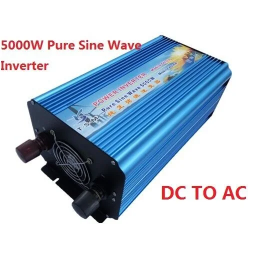 

dual digital display Surge Power 10000W 5000W DC24V to AC220V Pure Sine Wave Power Inverter,free shipping