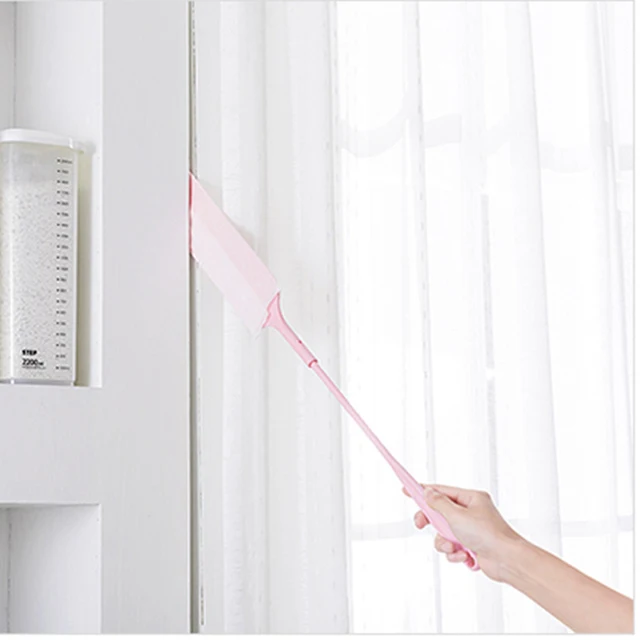 Practical Household Dust Cleaning Brush with 10 Pcs Non-woven Cleaning Cloth Long Handle Dust Gap Brush for Home Cleaning Tool 5