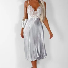 Розовые плиссированные юбки с высокой талией Миди юбки для женщин Уличная Повседневная мода летняя юбка