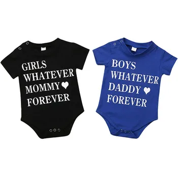 

Summer Fashion Infant Baby Boys Girls Clothes Bodysuits Short Sleeve Letter Printed Bodysuits O-Neck Baby Cotton Sunsuits 3-24M
