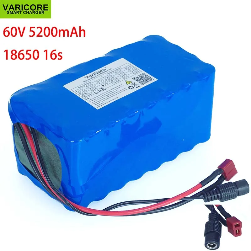 VariCore 16S2P 60v5. 2Ah 18650 литий ионный аккумулятор 67 2 v 5200 mah скачать Ebike Электрический