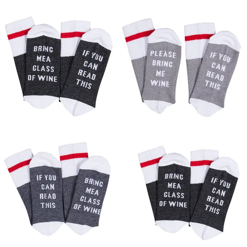 "Если вы можете читать" велосипедные носки для бега мужские носки высокое качество носки спортивные Осень Зима средней длины мужские и женские носки