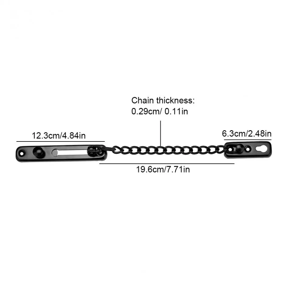 Дверная Цепочка замок из нержавеющей долговечной стали Противоугонная цепь шкафчик домашняя камера видеонаблюдения внутри двери Аппаратные аксессуары Горячая