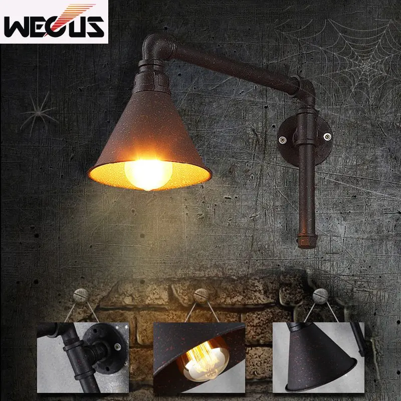 Vintage wall lamp light foyer study aisle corridor pub restaurant cafe