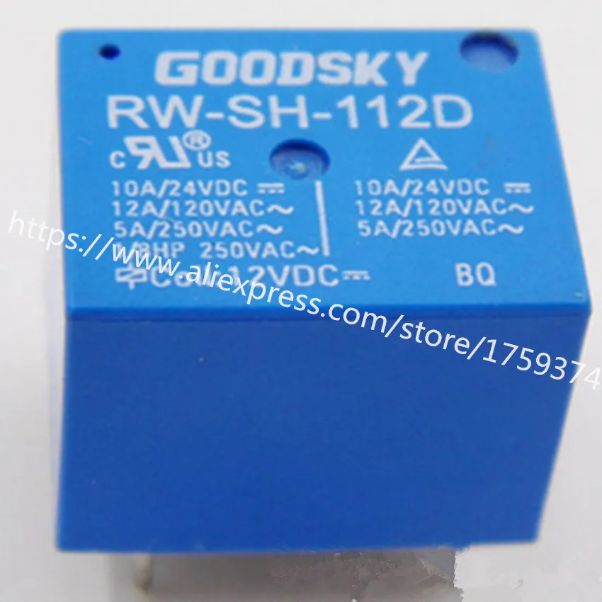

wholesale 100pcs/lot RW-SH-112D 10A 5feet relay