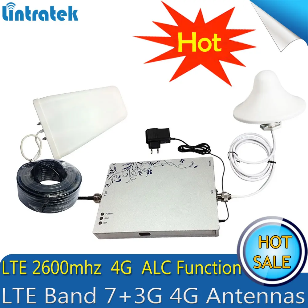 

HOT Sale !Full Smart 2600MHz 4G LTE Cell Phone Signal Repeater 75db 25dBm 4G Mobile Phone Signal Boosters / Amplifier