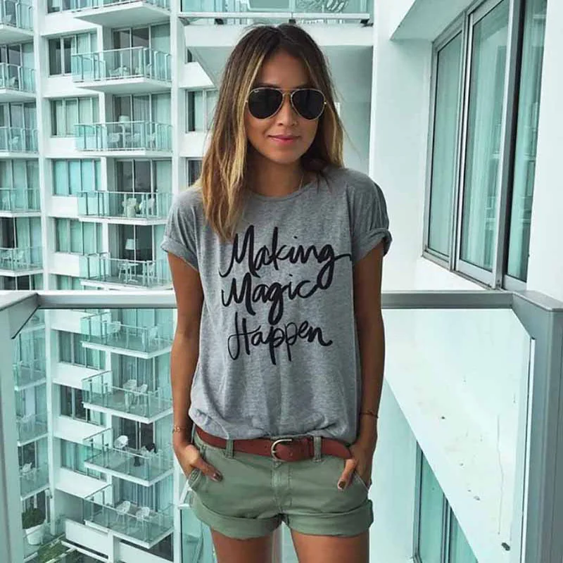 New-2017-Summer-Women-T-shirt-Printed-Magic-Letters-Fashion-O-Neck-Short-Sleeve-Loose-Tee (2)