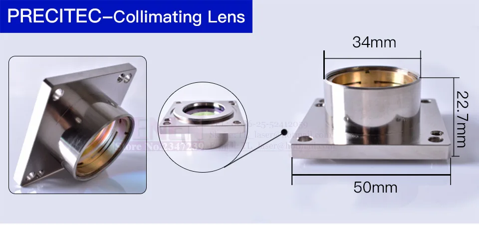 Волокно лазерный фокус объектива коллиматора D30 F100 F125 с объективом держатель для Precitec WSX Raytools лазерной резки голову BT240 BT240S BT260