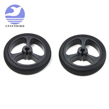 

100pcs/lot D-hole Rubber Wheel Suitable for N20 Motor D Shaft Tire Car Robot DIY Toys Parts