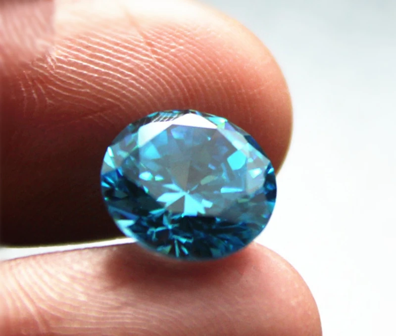 Joanlyn Аквамарин круглый граненый драгоценный камень блестящая огранка Аквамарин драгоценный камень несколько размеров на выбор C38A