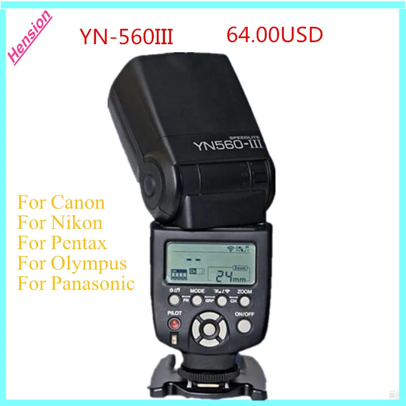 Yongnuo YN 560 III YN560III YN560 III Manual Speedlite Flash Light For Canon Nikon Pentax Panasonic