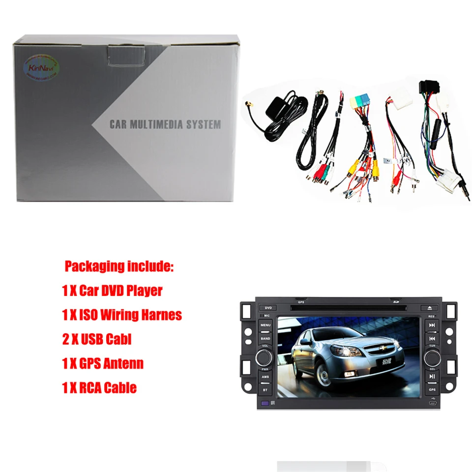 Excellent KiriNavi Octa core 4G LET android 7 car dvd player for Chevrolet Aveo Epica Lova Capativa gps navigation support 4K Video 4G 5