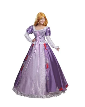 

2016 Custom-made Tangled Beautiful Rapunzel Princess Dress Costume Cosplay