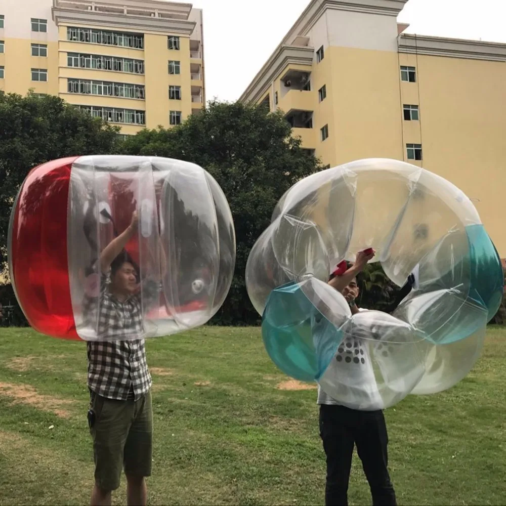 Забавная наружная активность ПВХ надувной пузырь столкновения бампер буферный мяч Обучение Бег Спорт Семейная Игра боди костюм Loopy мяч
