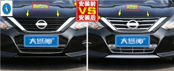 

Yimaautotrims Auto Accessory Chrome Front Central Grille Grill Cover Trim 1 Piece For Nissan Teana / Altima 2016 2017 2018 ABS