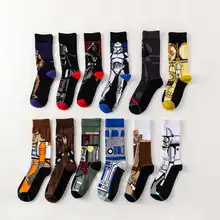 Новинка,, носки из фильма «Звездные войны» для взрослых мужчин и женщин, орден джедая, Мастер Йода, косплей, хлопковые забавные длинные носки в стиле «Звездные войны»
