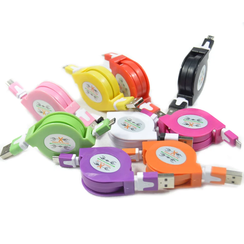 Buy 1M Flexible Retractable Mobile Phone Cable Micro USB Sync Date