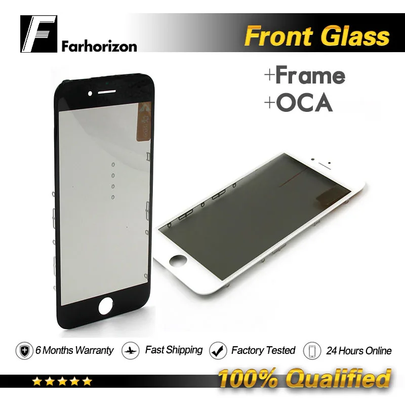 

Touch Panel For iPhone LCD Front Touch Screen Glass Outer Lens for iphone frame for iphone 5 6 7 8 plus Replacement Repair Part