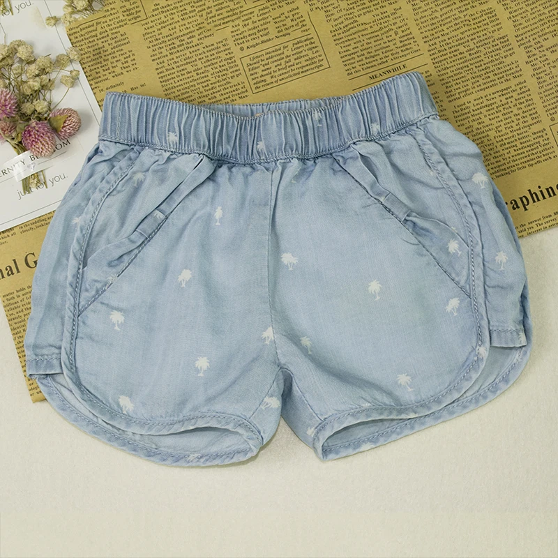 2017 Summer Infant Toddler Baby Girls Cool Denim Shorts Kid Girls 100 Cotton Slack Shorts