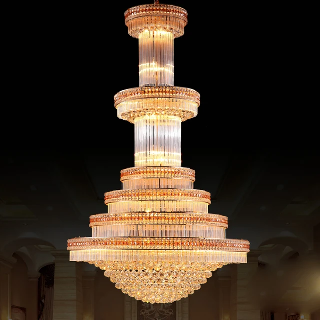 Gold Crystal Kroonluchter LED Moderne Kroonluchters Verlichting ... Gold Crystal Kroonluchter LED Moderne Kroonluchters Verlichting ...