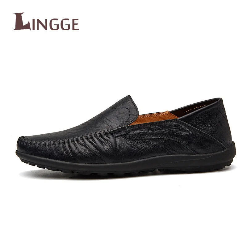 

2019 Hot Loafers Shoes For Men Letter Laser Slip-On Footwear Handmade Genuine Cow Leather Zapatos de Hombre Casual Shoes