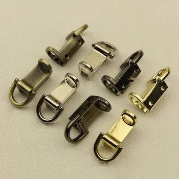 

20pcs/lot 4 colors Metal leather clamp Alloy fittings D ring Hardware accessories Swing the lugs left and right