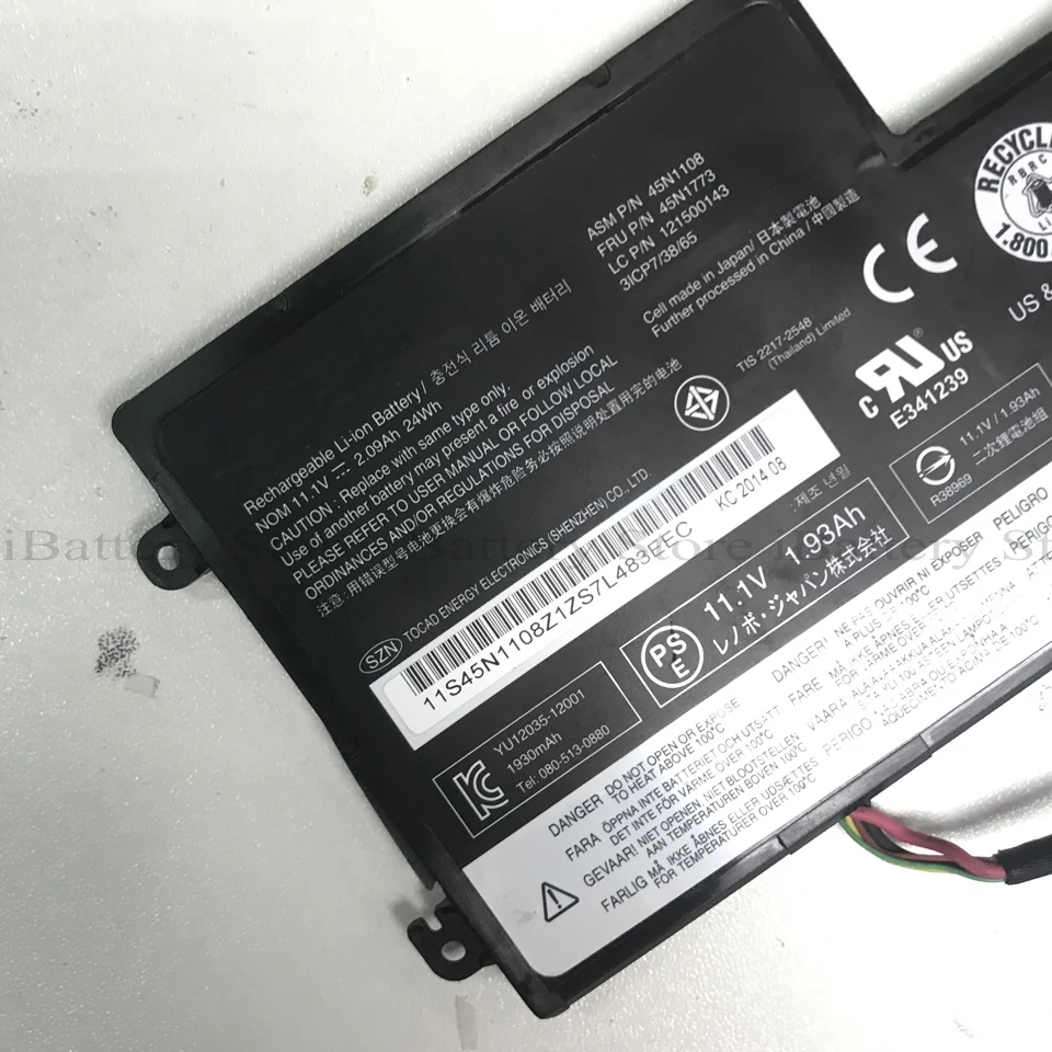 Подлинный аккумулятор 45N1108 для Lenovo ThinkPad T440 T440S T450 T450S X240 X250 X260 X270 Series 45N1109 45N1110 45N1111
