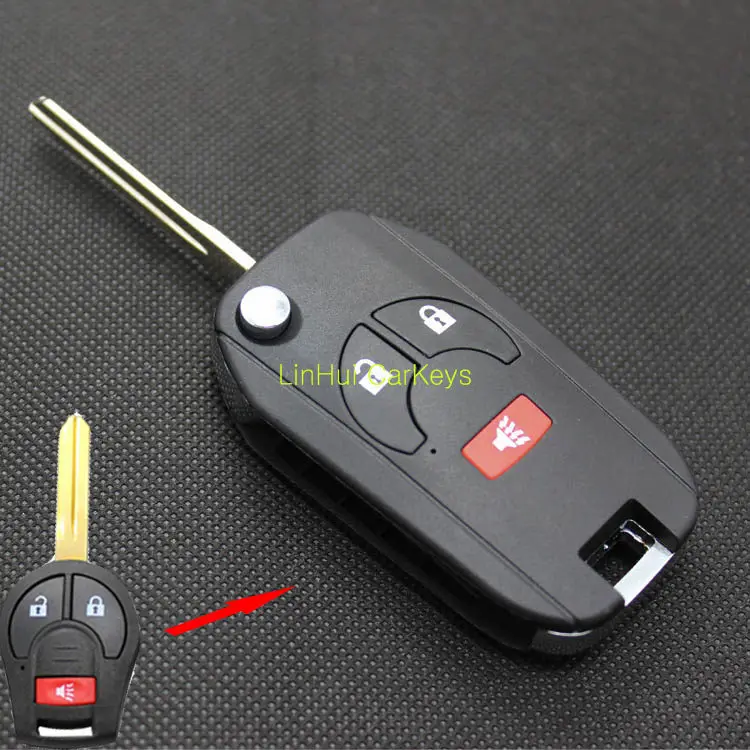 PINECONE для ключа чехол NISSAN SUNNY MARCH новинка SYLPHY TIIDA Автомобильный ключ 2 + 1 кнопочный