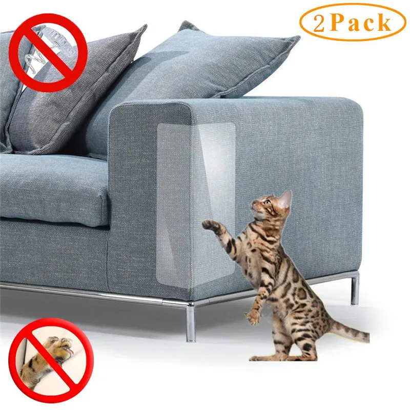 

2 Pcs Cat Scratch Guard Mat Cat Anti-Scratching Pad Board Sofa Furniture Sofa Protector Scratching Guard For Home Cat Supplies