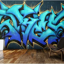 Пользовательские 3D Art текстильные обои, граффити фрески для квартиры отель, жилой фоне стены винил Papel де Parede