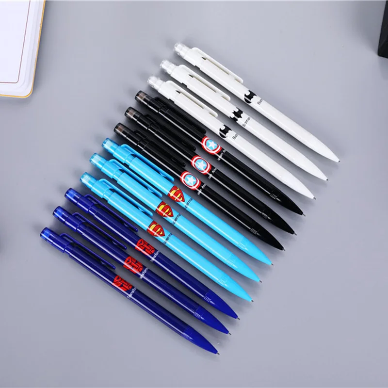 

4pcs/lot Cute Superman Batman Mechanical pencil lead portaminas pencils lapices kawaii pencil lapiz lapiseira pen potloden 05844