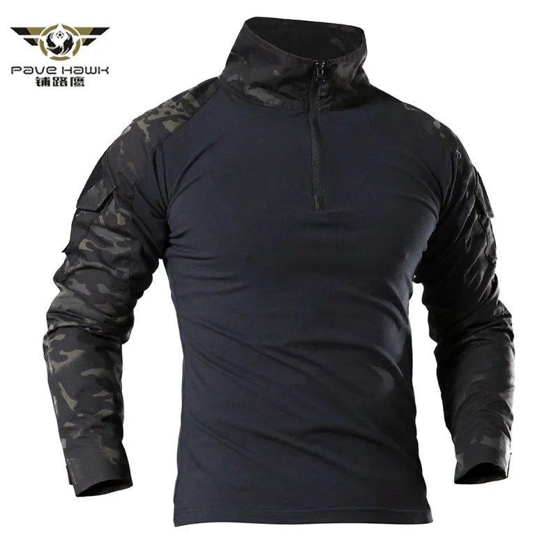 

Tactical t Shirt Men Camouflage Army T-Shirt US RU Soldiers Combat Military Force Multicam Camo Long Sleeve T Shirts Size S-4XL